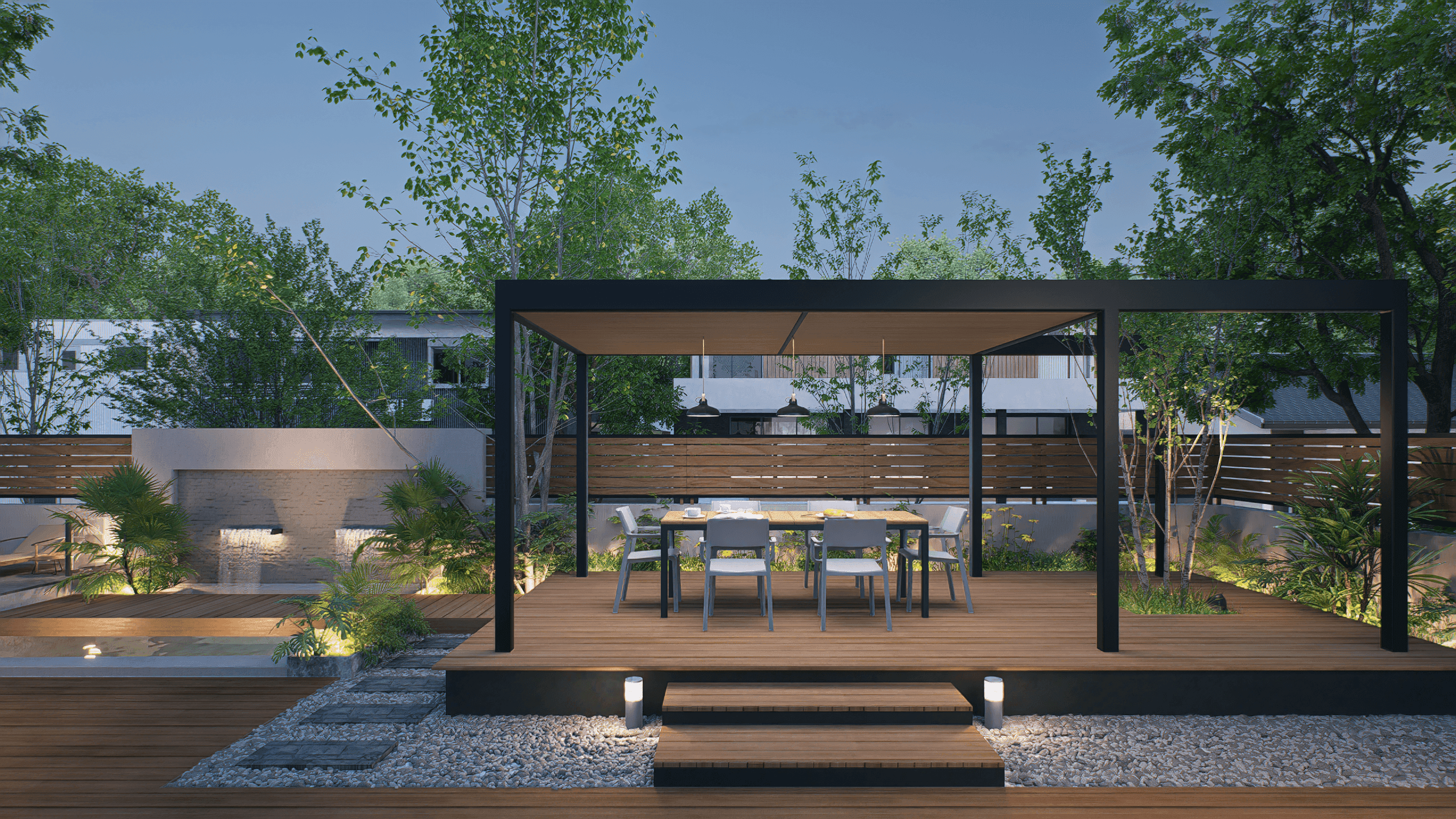 上質な屋外リビング