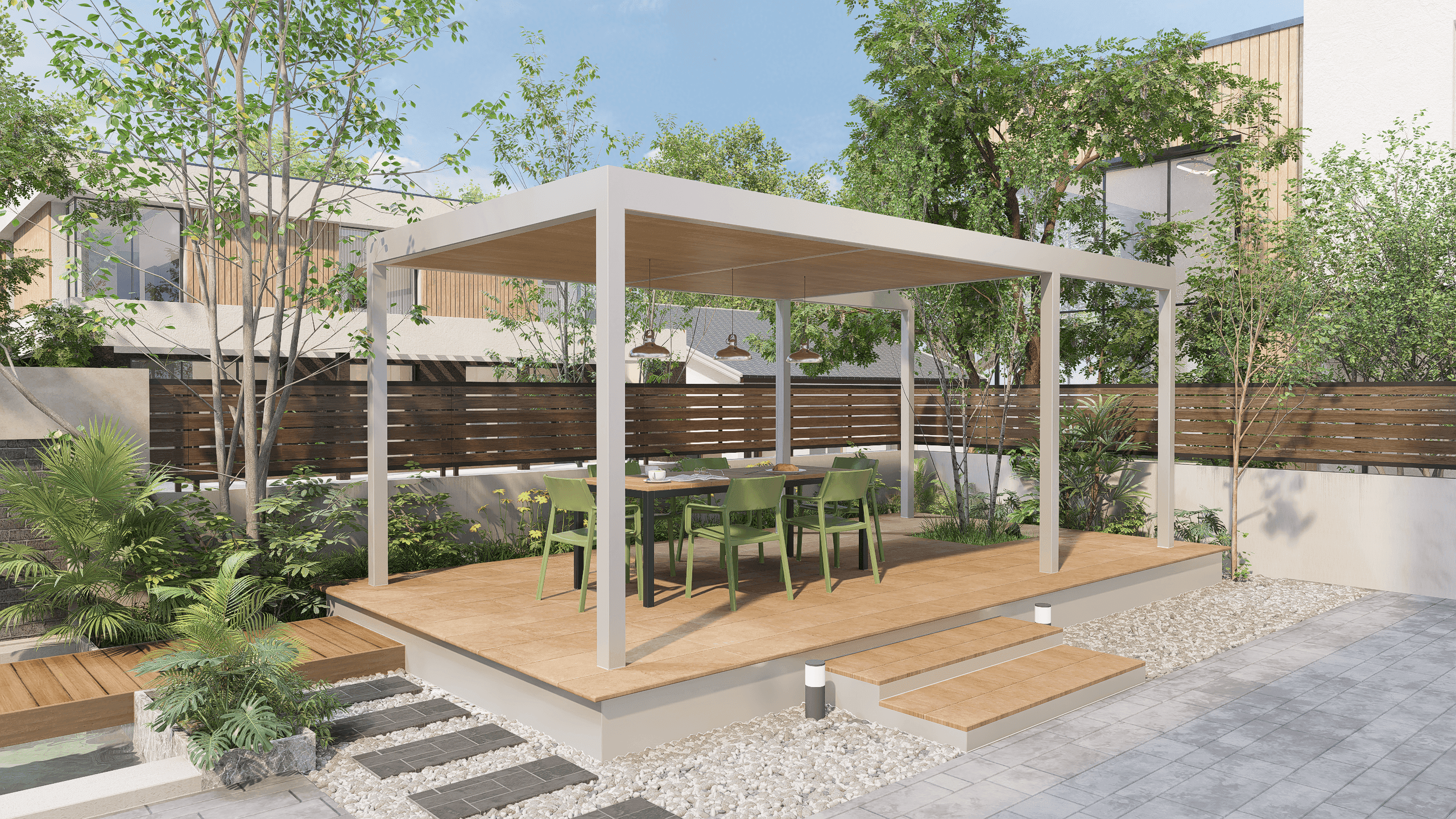 上質な屋外リビング