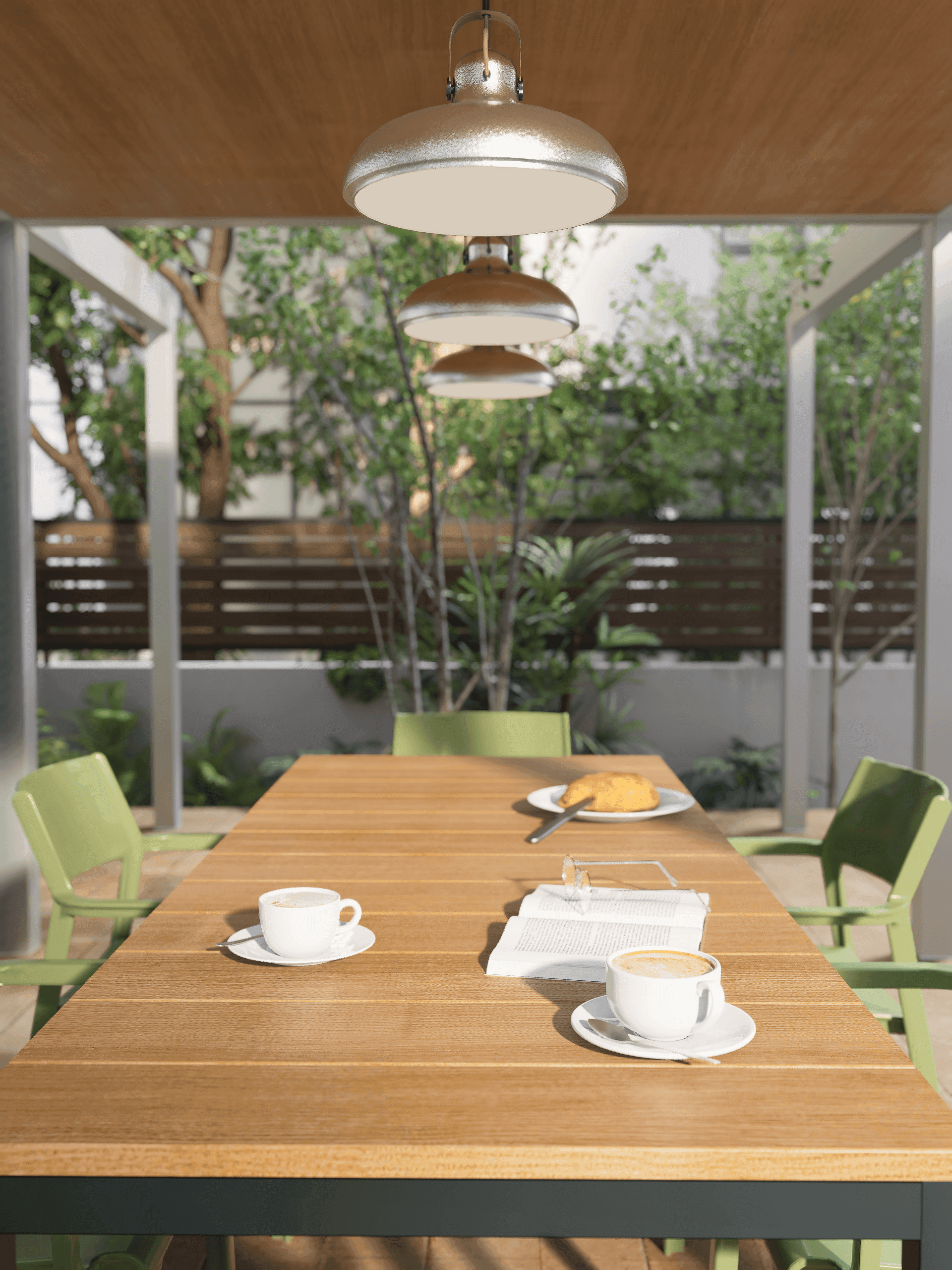 上質な屋外リビング