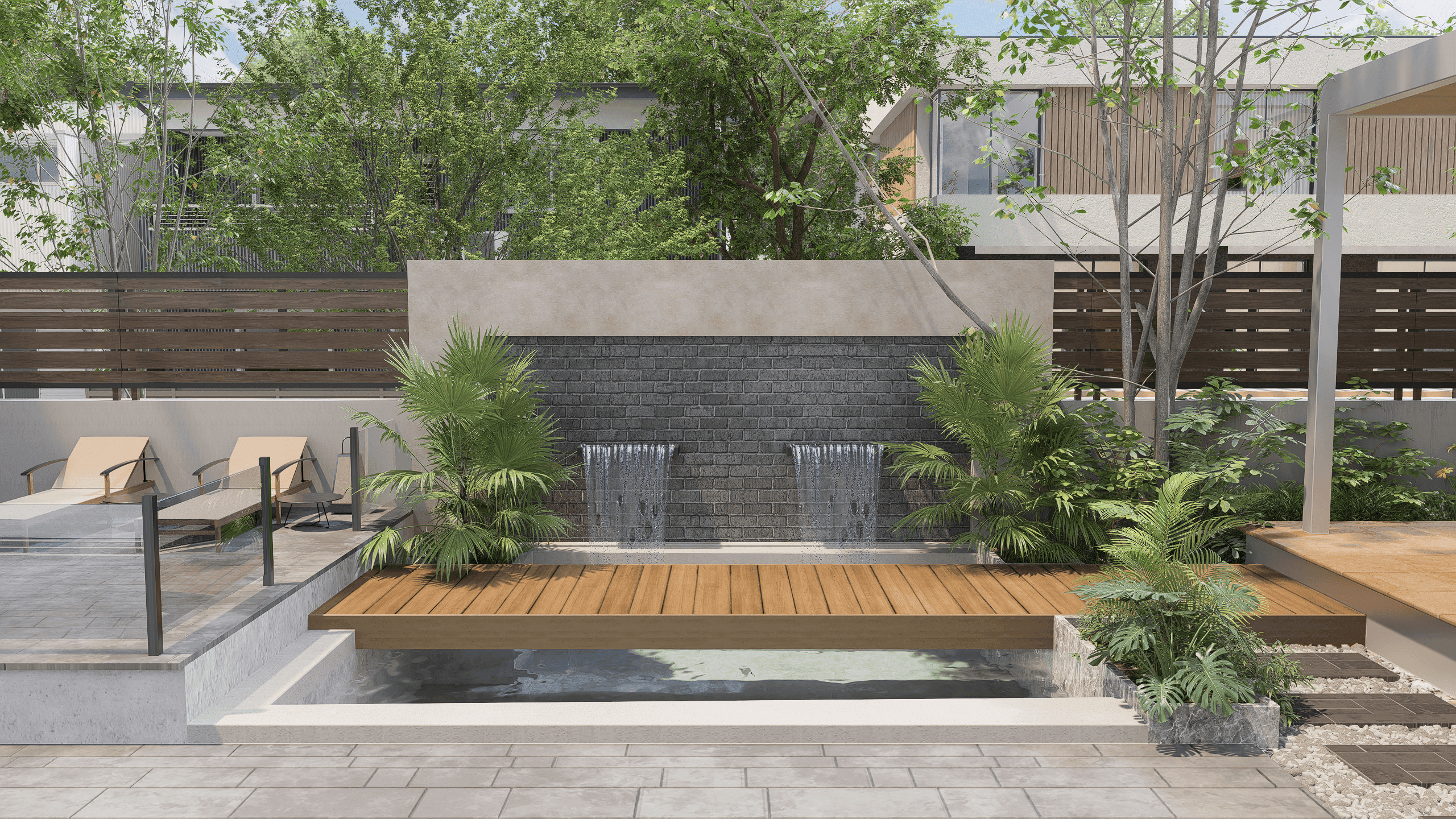 上質な屋外リビング