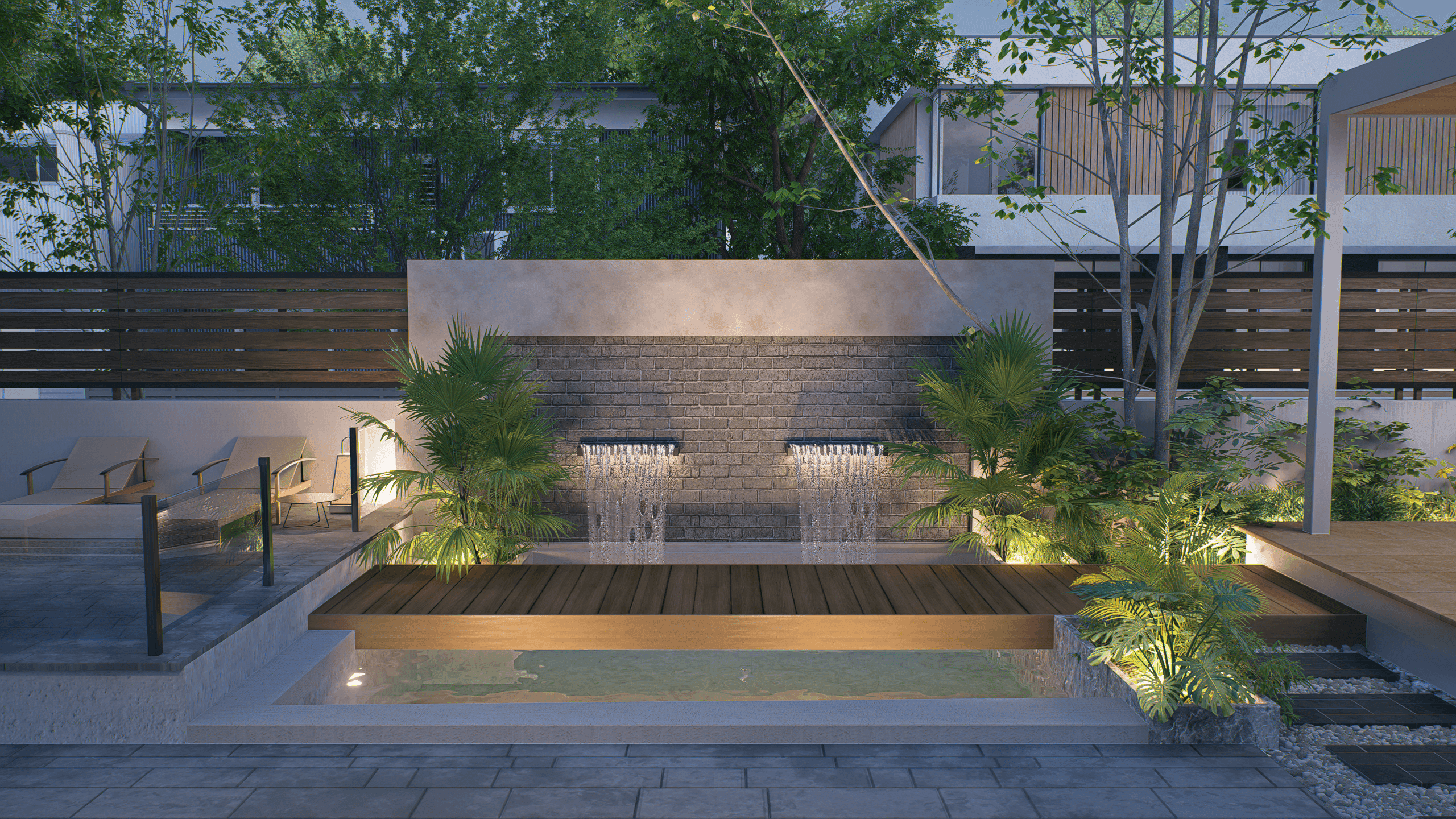 上質な屋外リビング