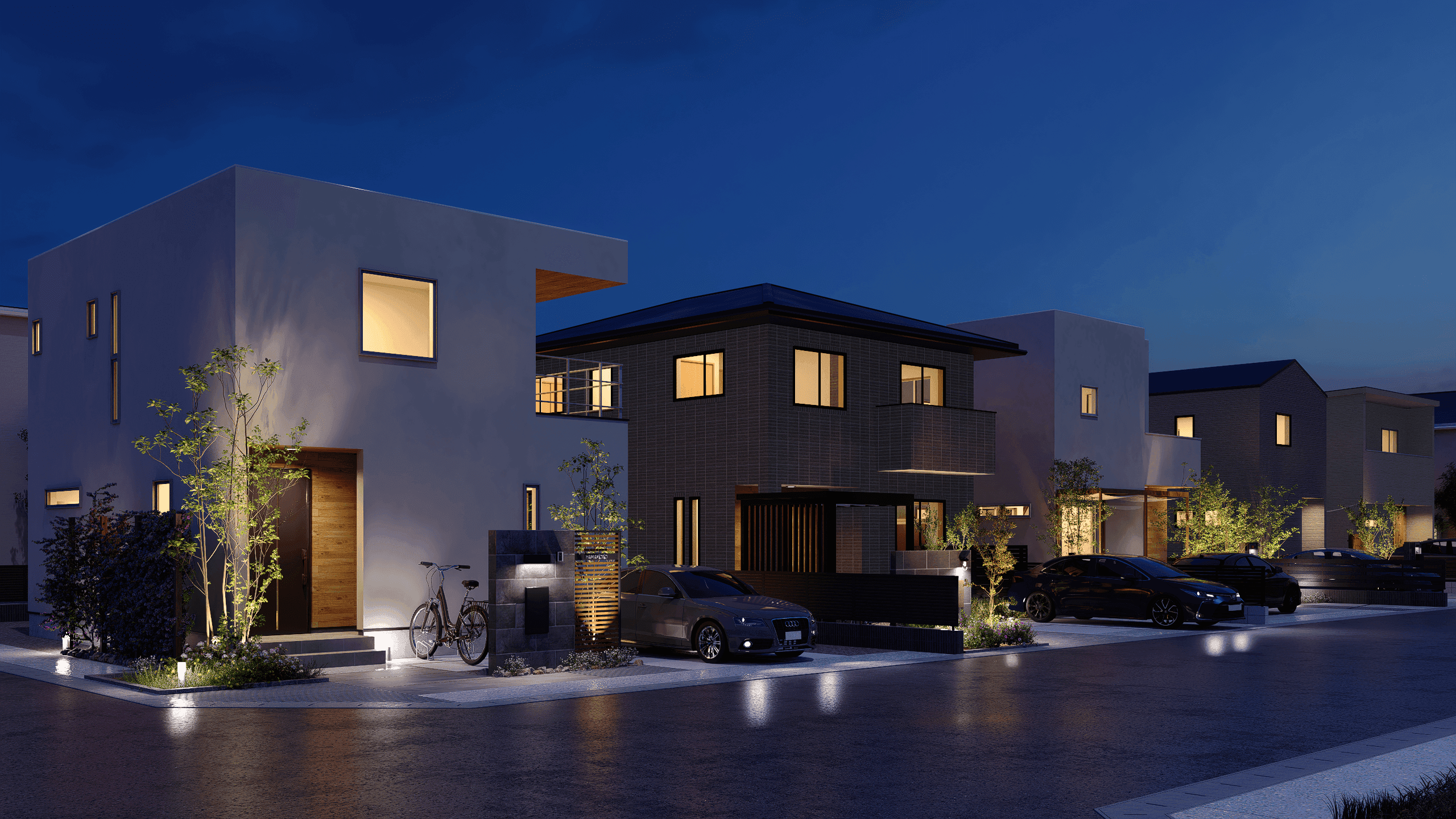 個性が調和する美しい街並み