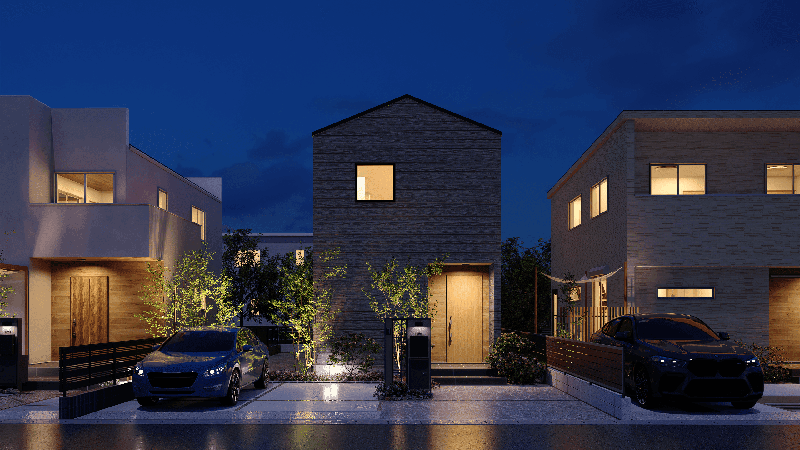 個性が調和する美しい街並み