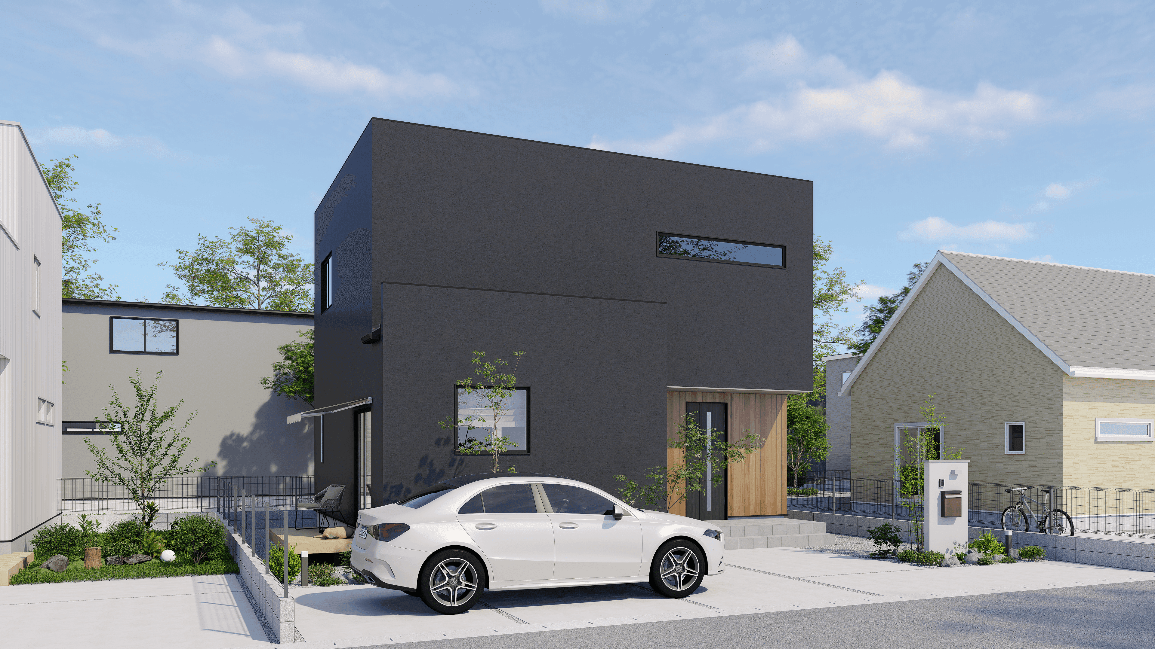 温かみのあるモダンな住宅