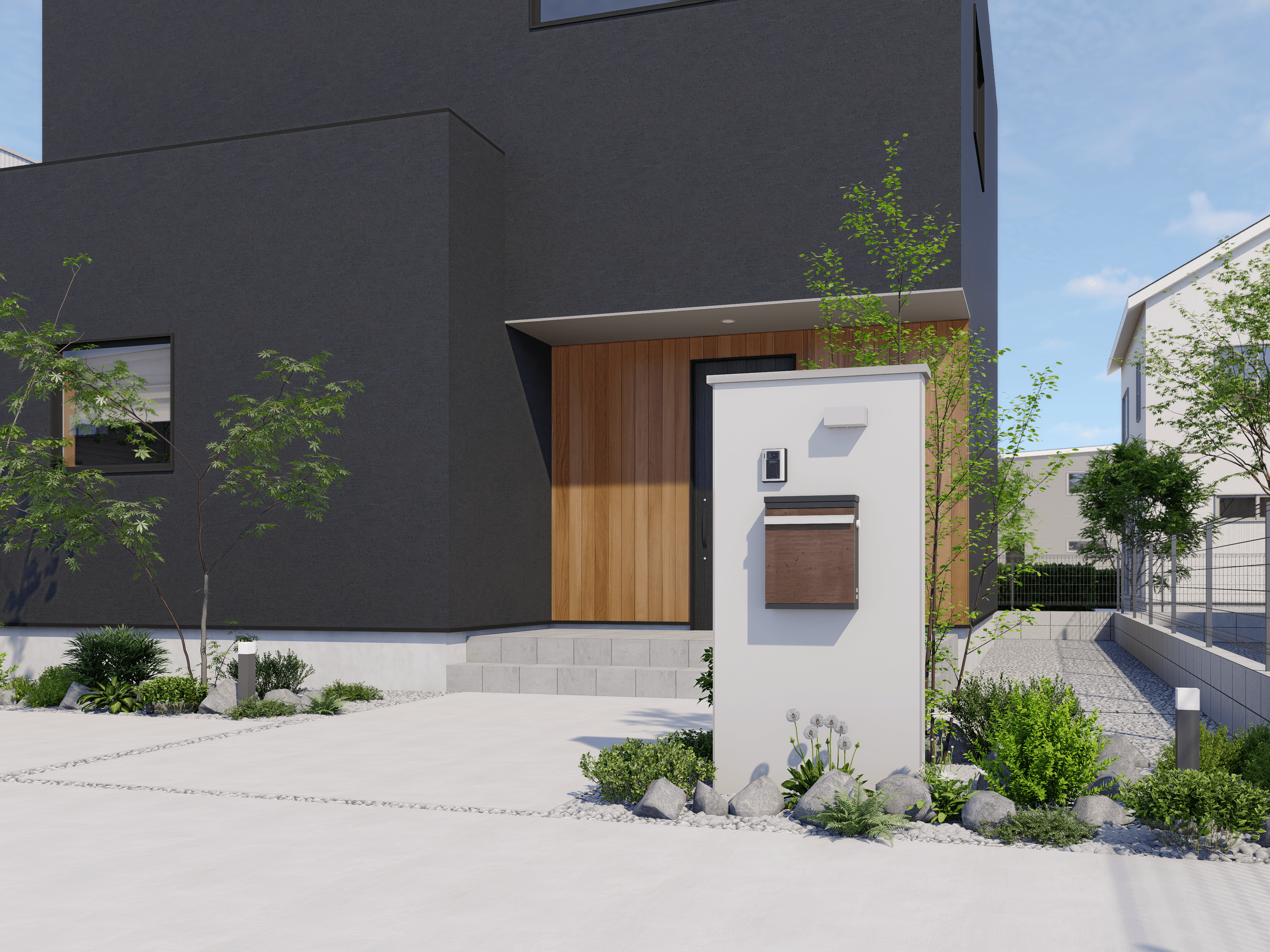 温かみのあるモダンな住宅