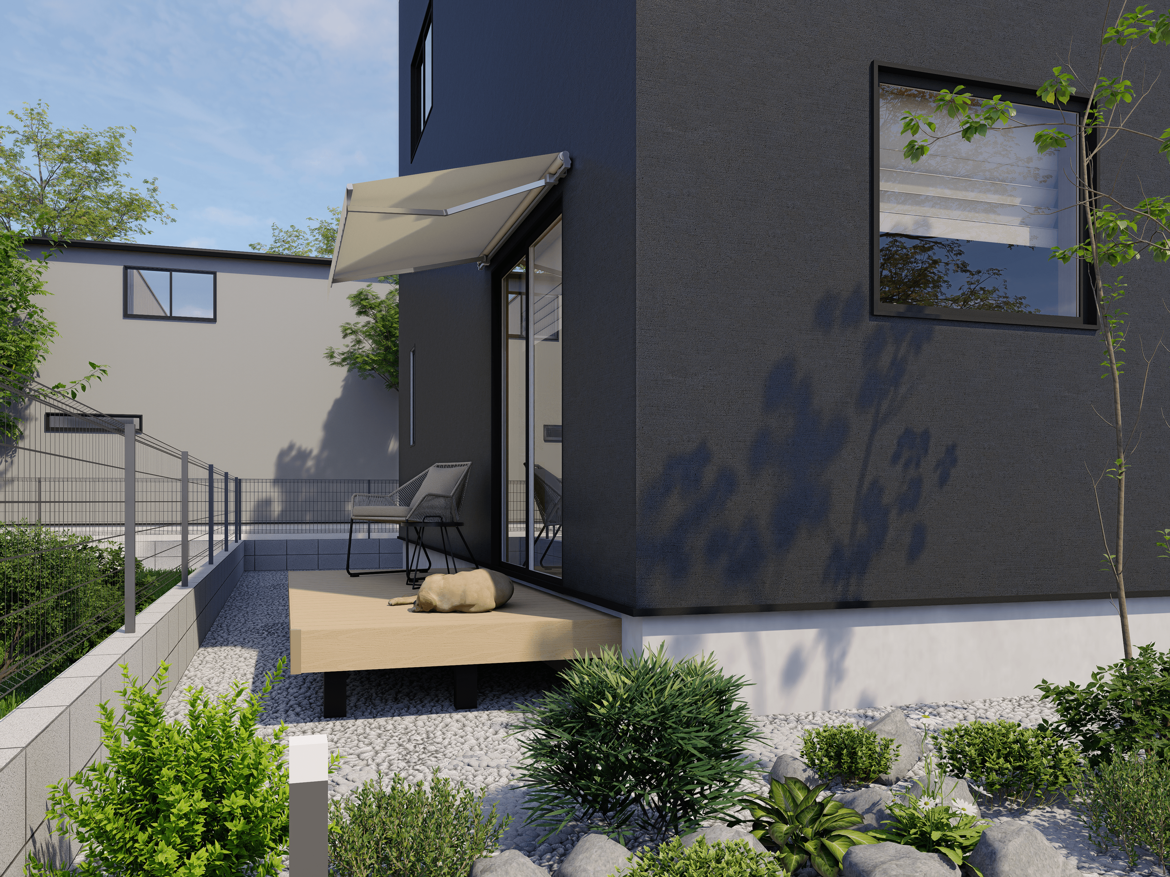 温かみのあるモダンな住宅