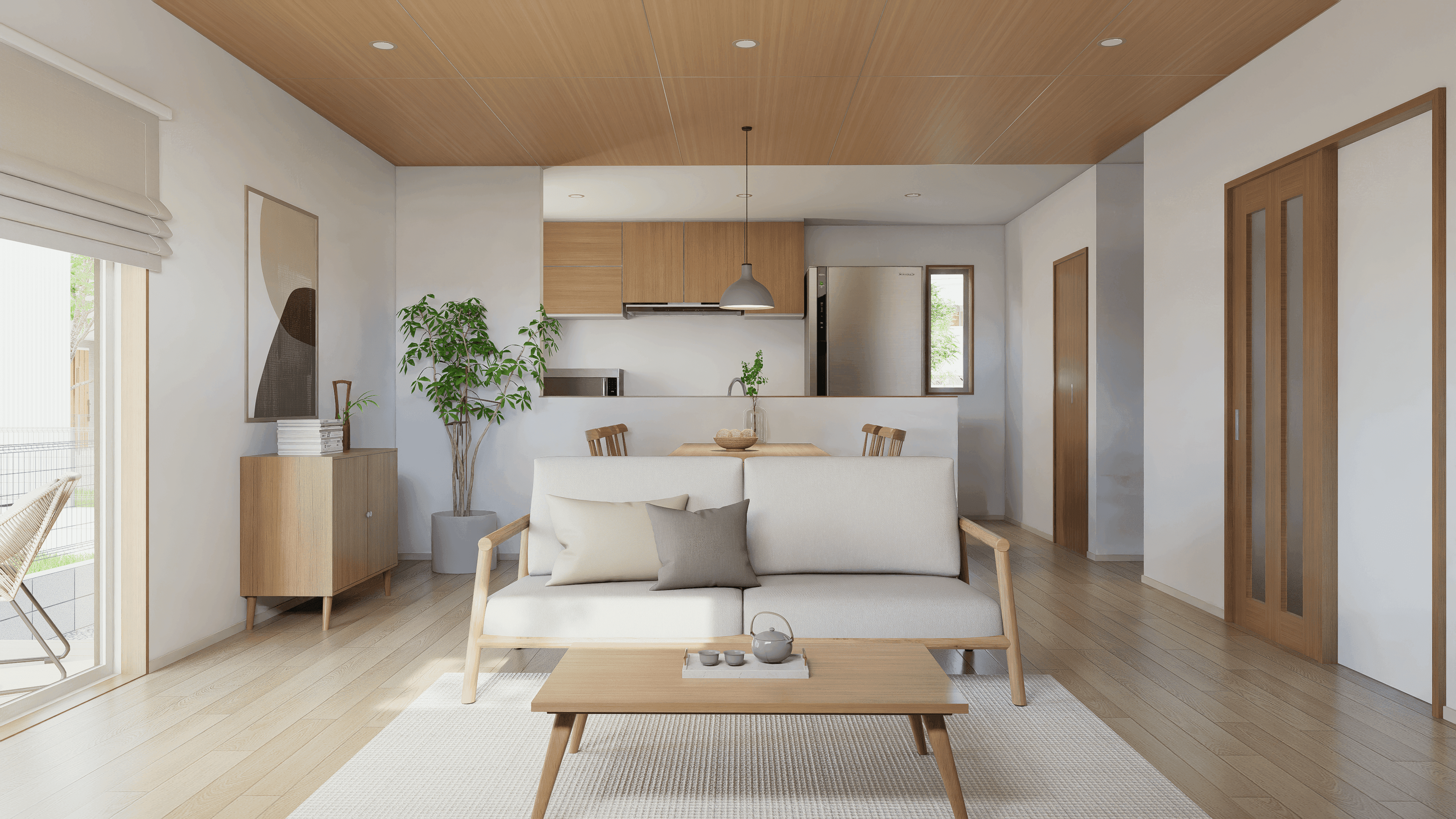 温かみのあるモダンな住宅