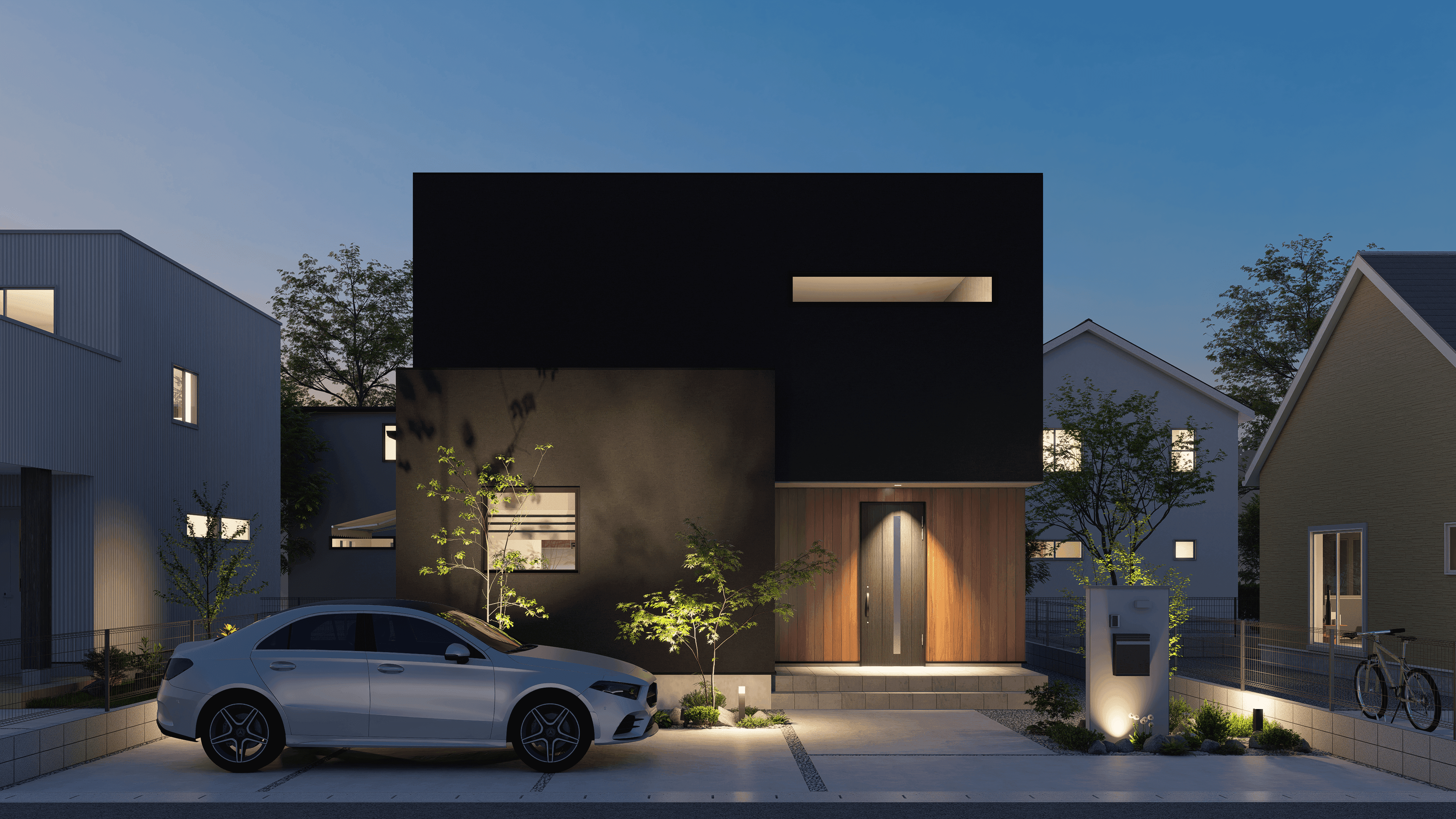 温かみのあるモダンな住宅