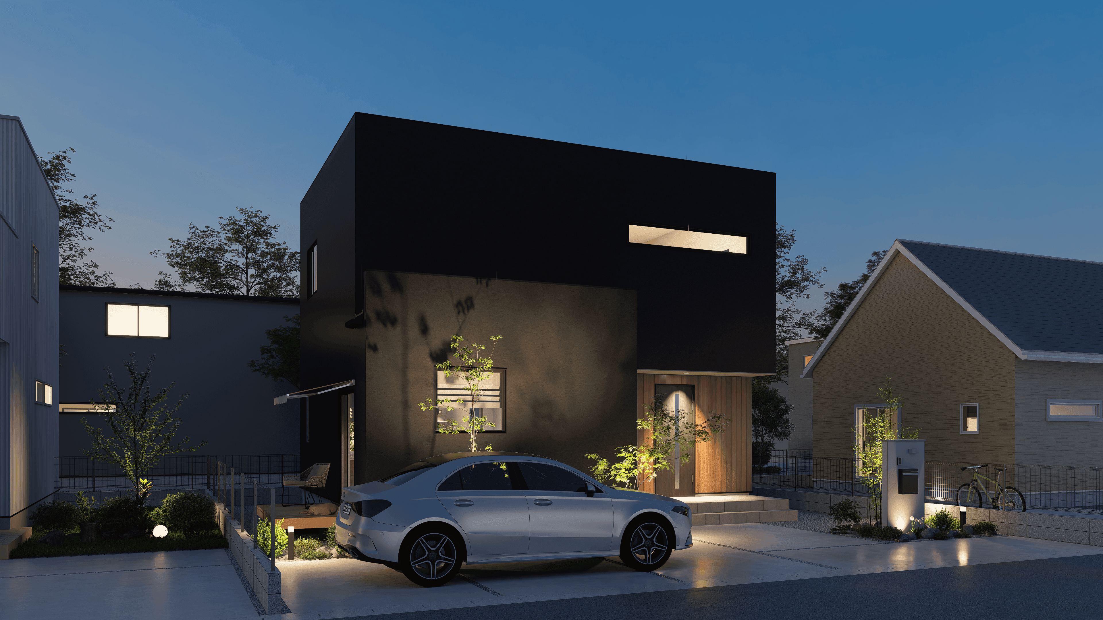 温かみのあるモダンな住宅