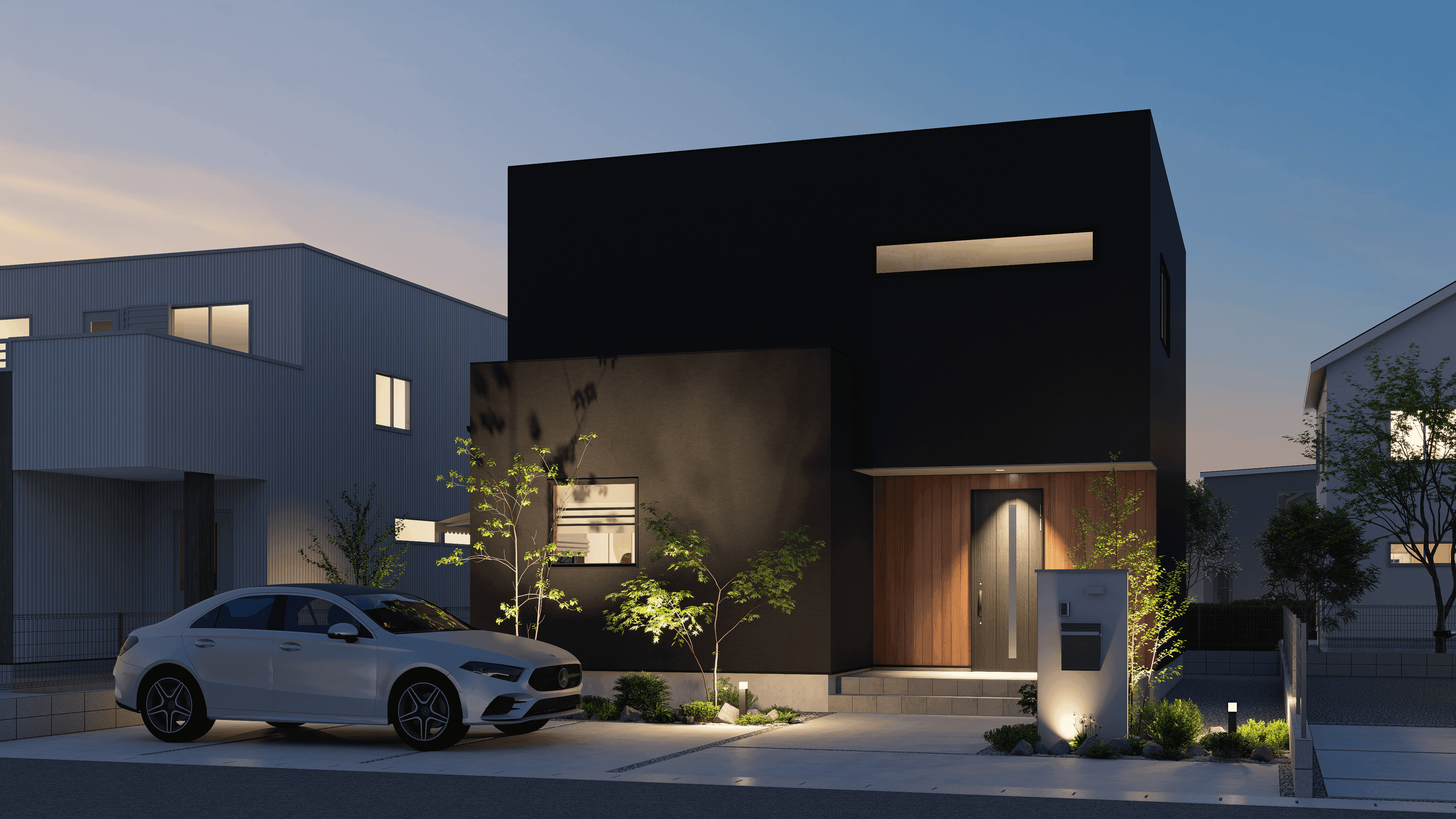 温かみのあるモダンな住宅