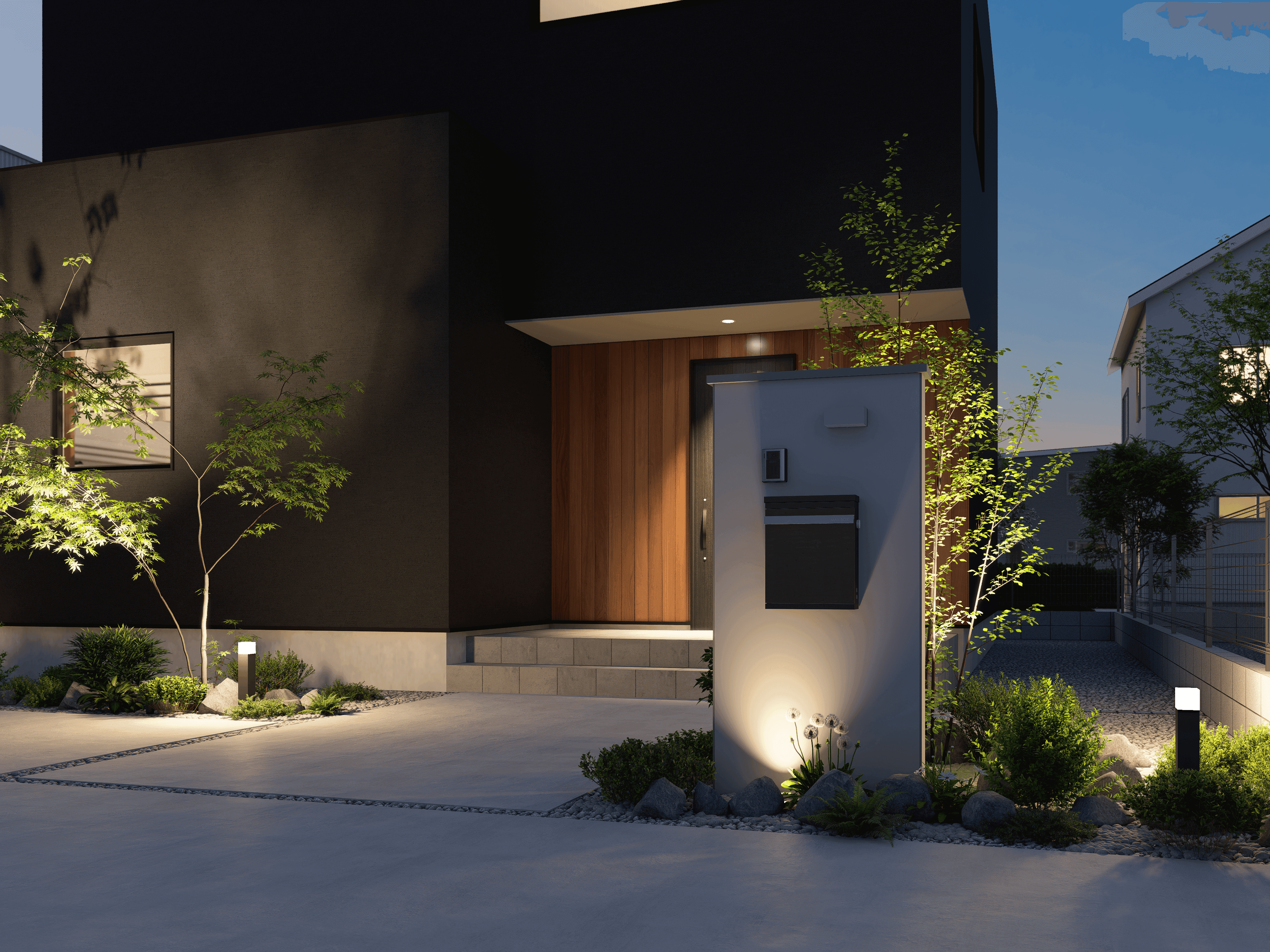 温かみのあるモダンな住宅