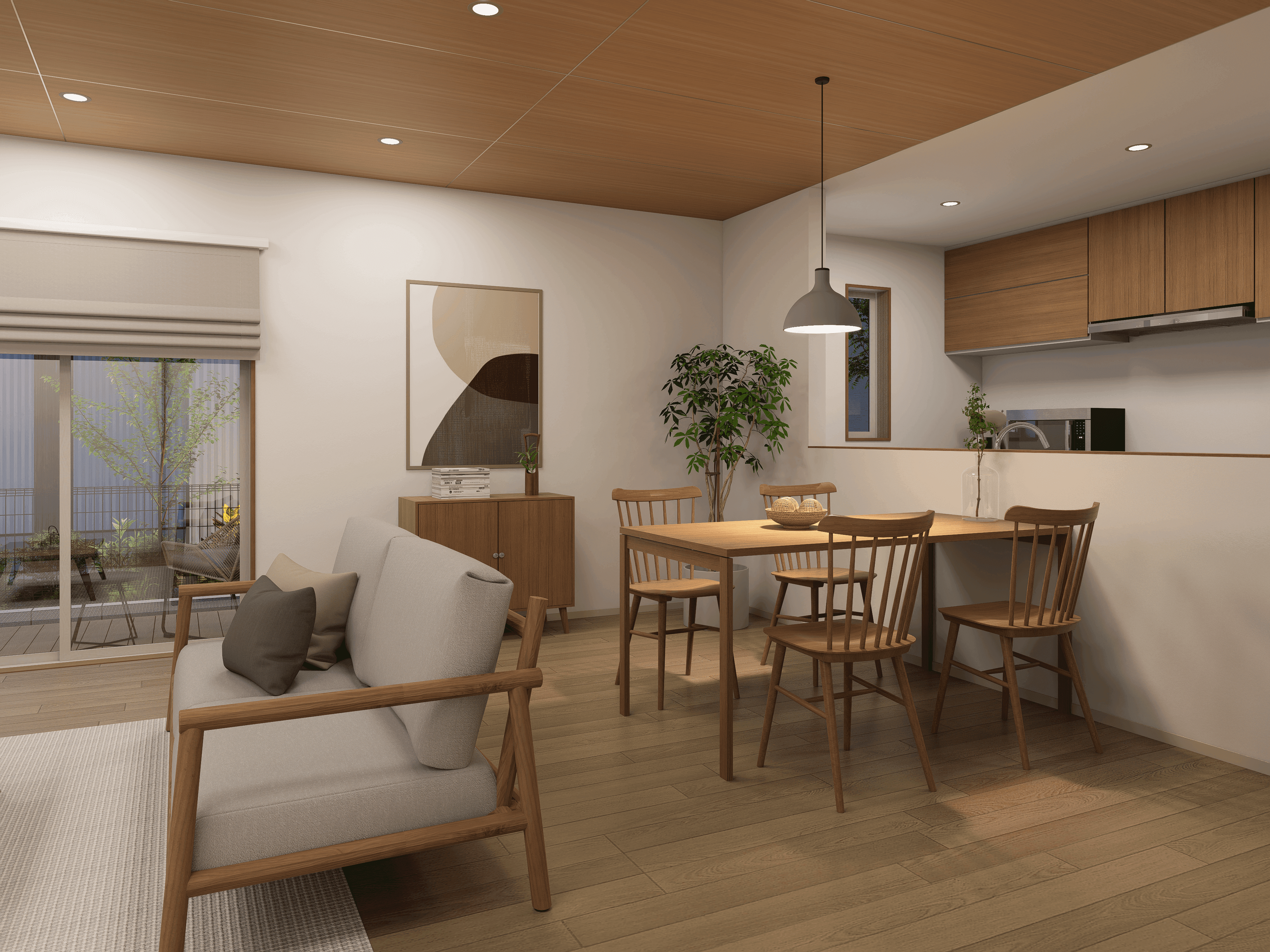 温かみのあるモダンな住宅