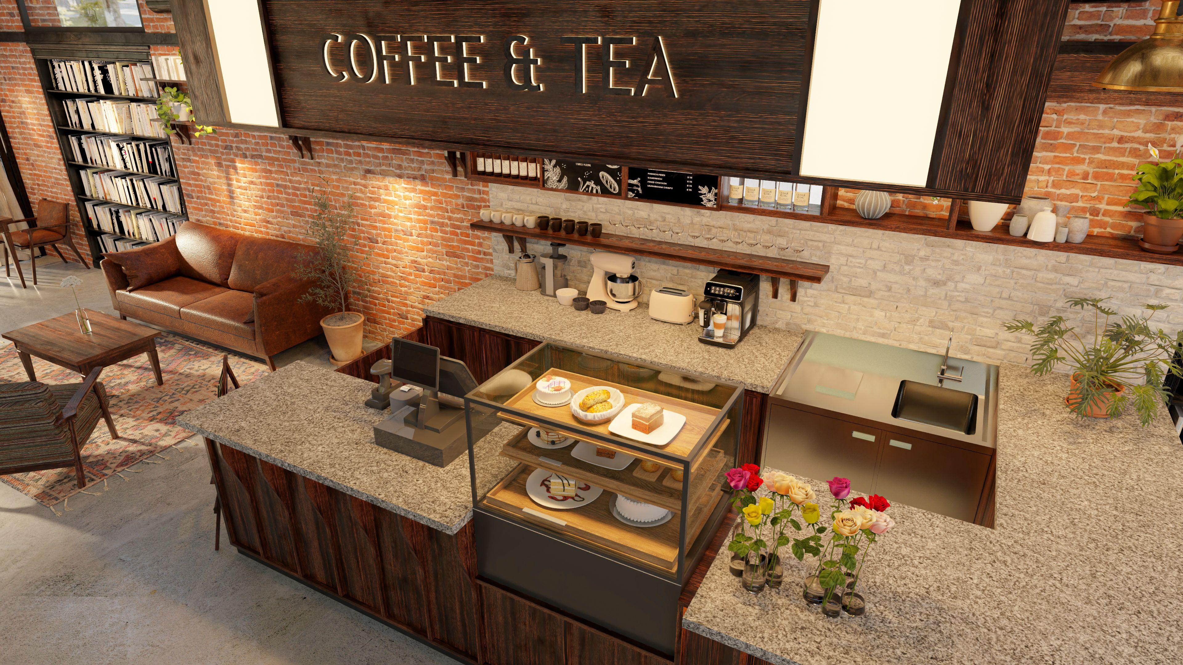 インダストリアルなブックカフェ