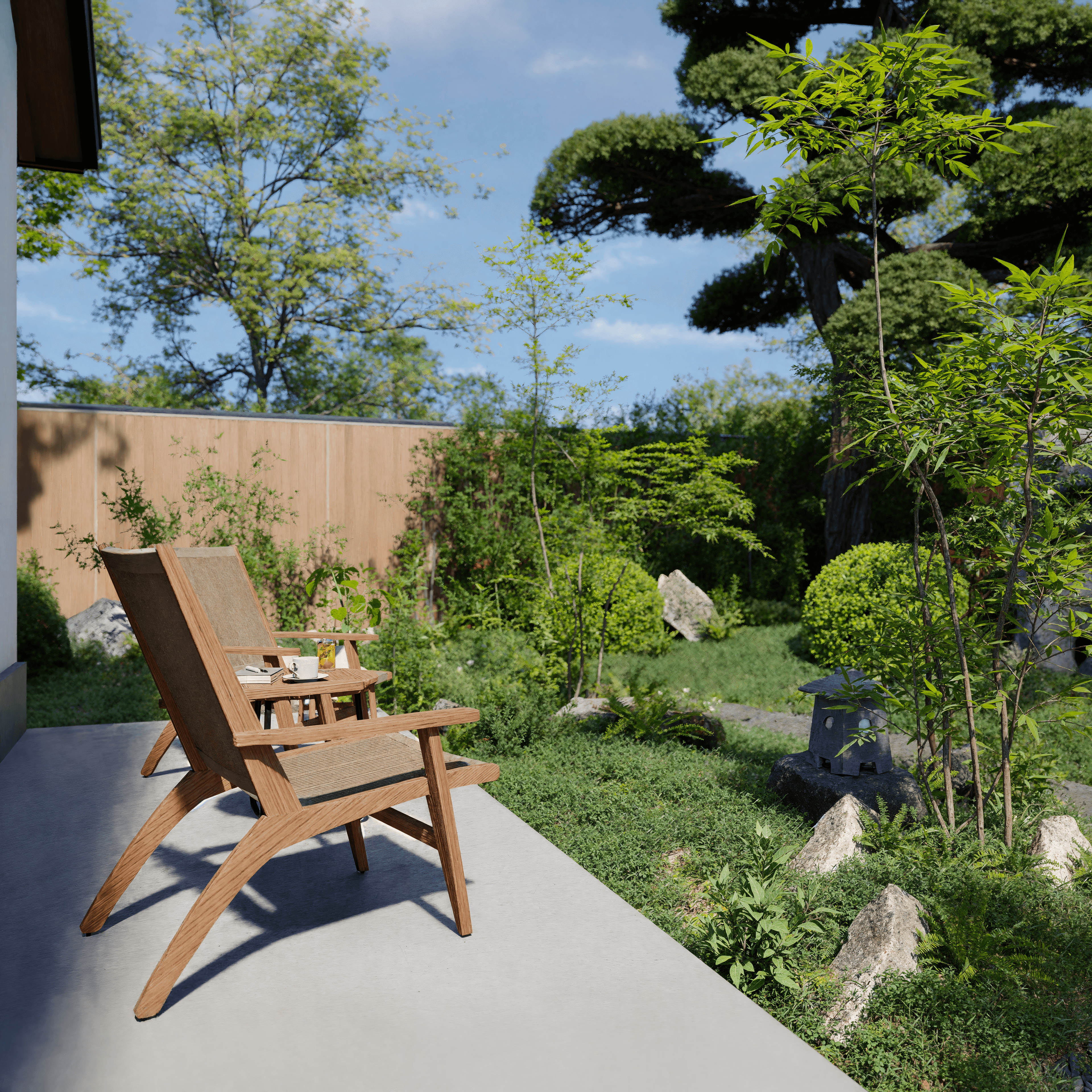 伝統とモダンが響き合う静寂の庭